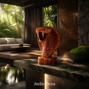 Golden Gaze Cobra Bust