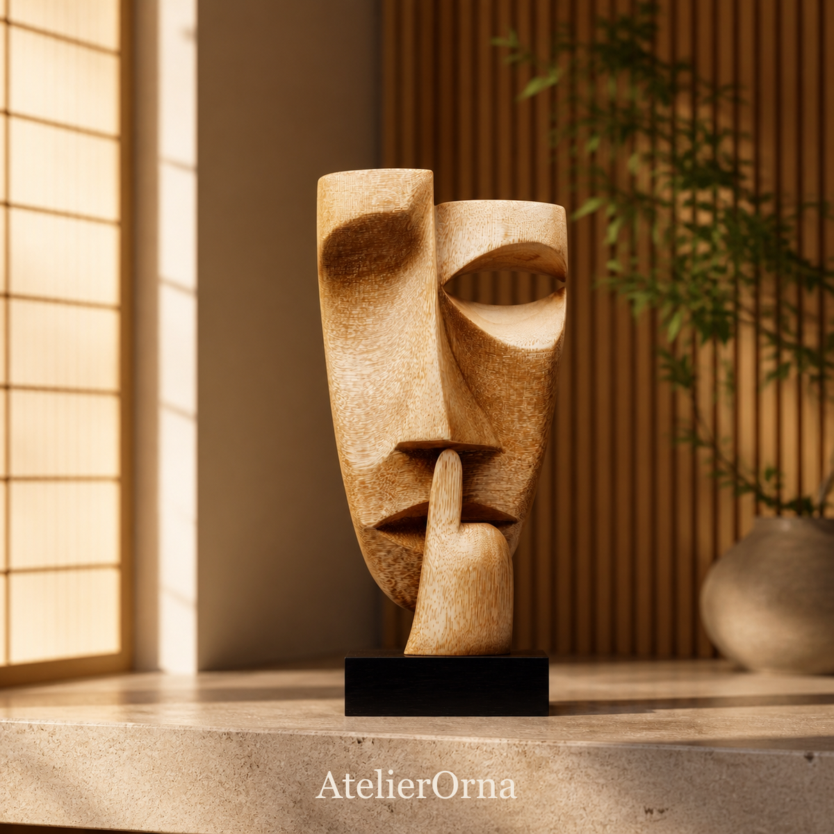 Geometric Whisper Sculpture
