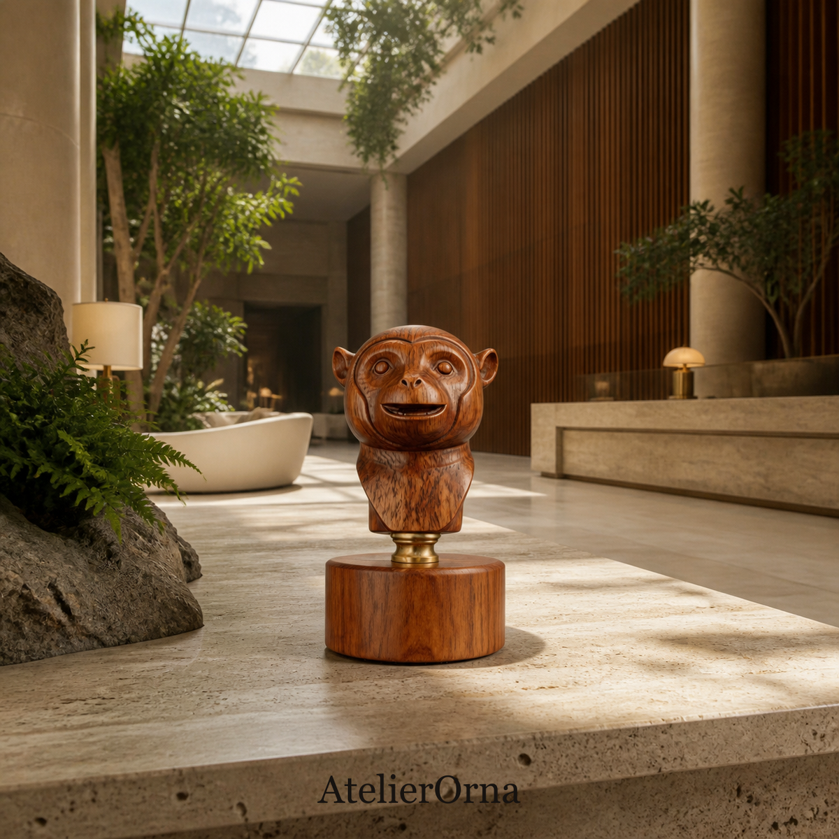 Primate Lignum Sculpture