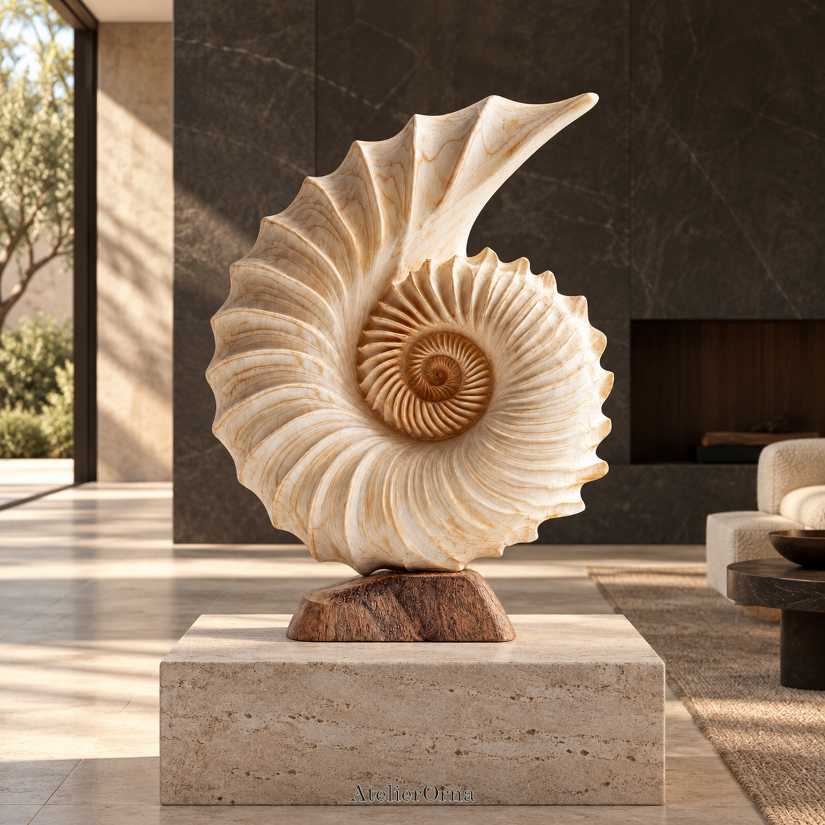 Nautilus | Wood Sculpture