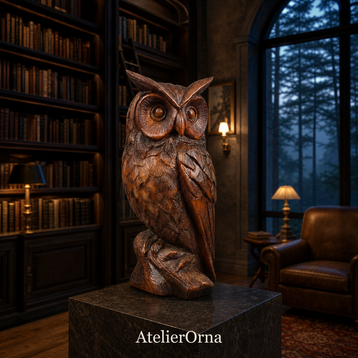 Rustic Owl | Wood Sculpture