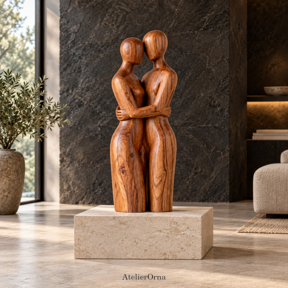 Embrace | Wood Sculpture