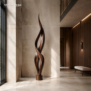 Large Wood Sculpture | Solid Wood Spire