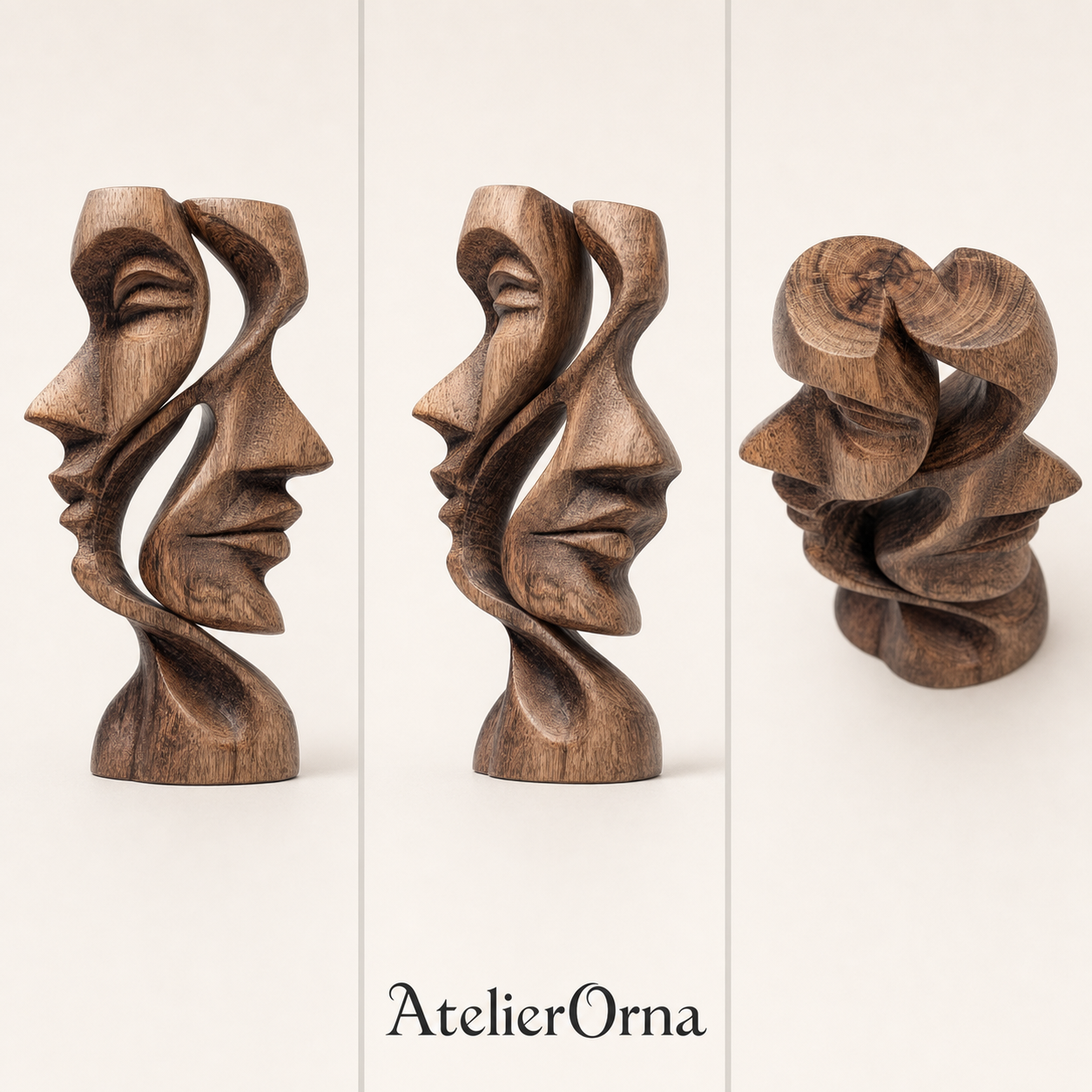 Dual Whisper | Wood Sculpture