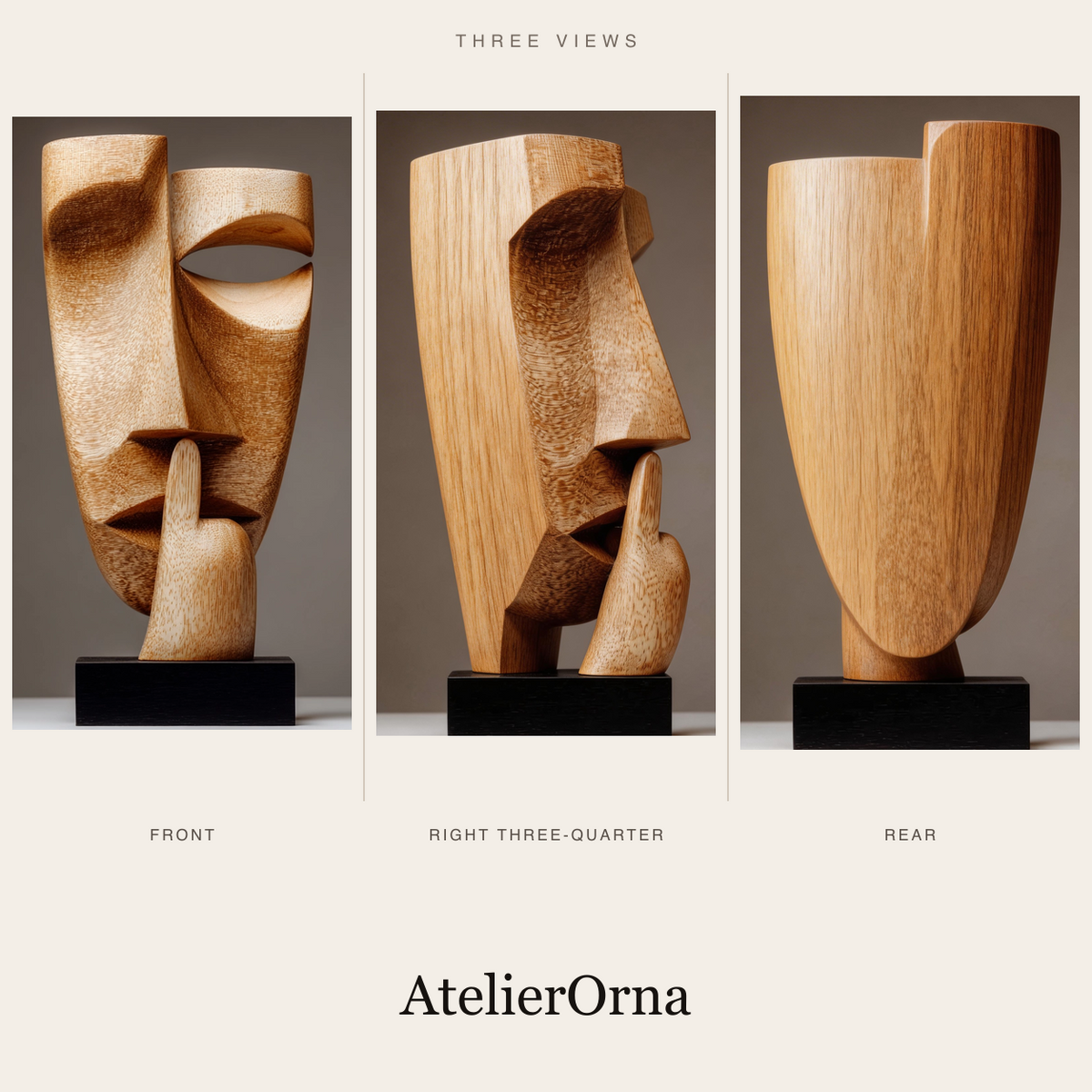 Geometric Whisper Sculpture