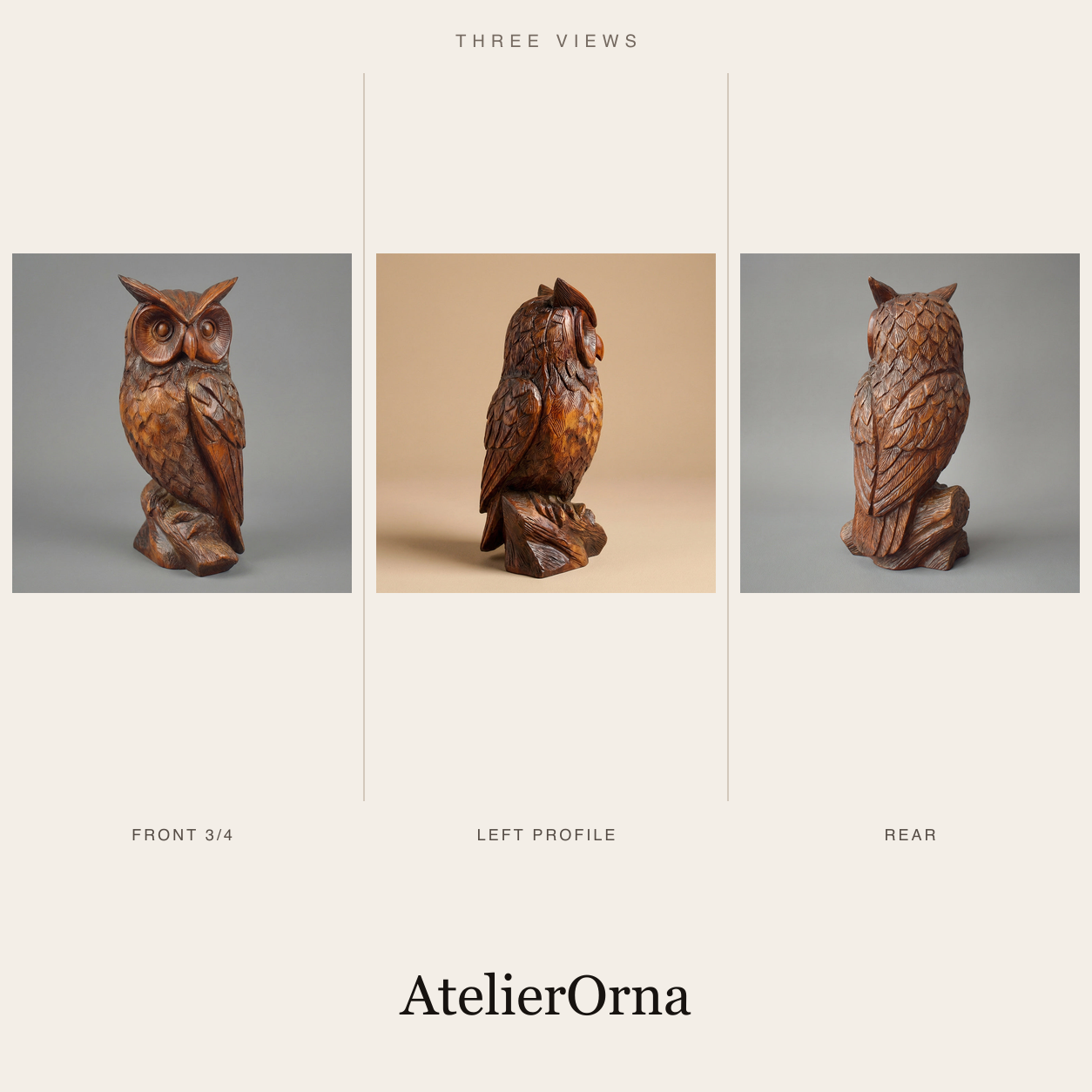 Rustic Owl | Wood Sculpture
