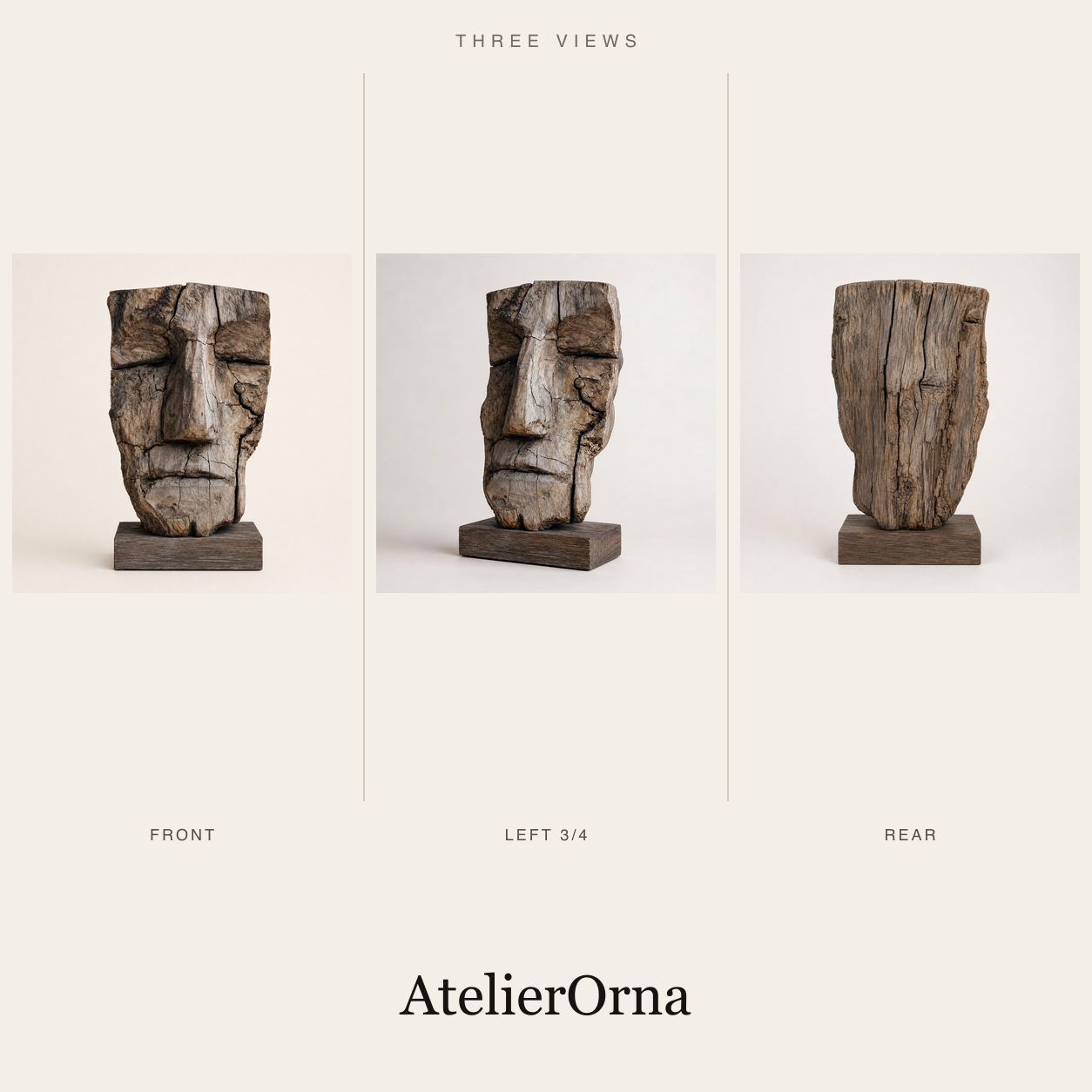 Moai of the Driftwood | Wood Sculpture