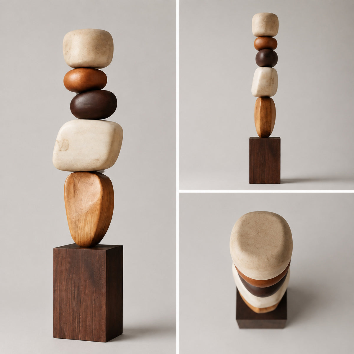Large Wood Sculpture | Cairn of Calm