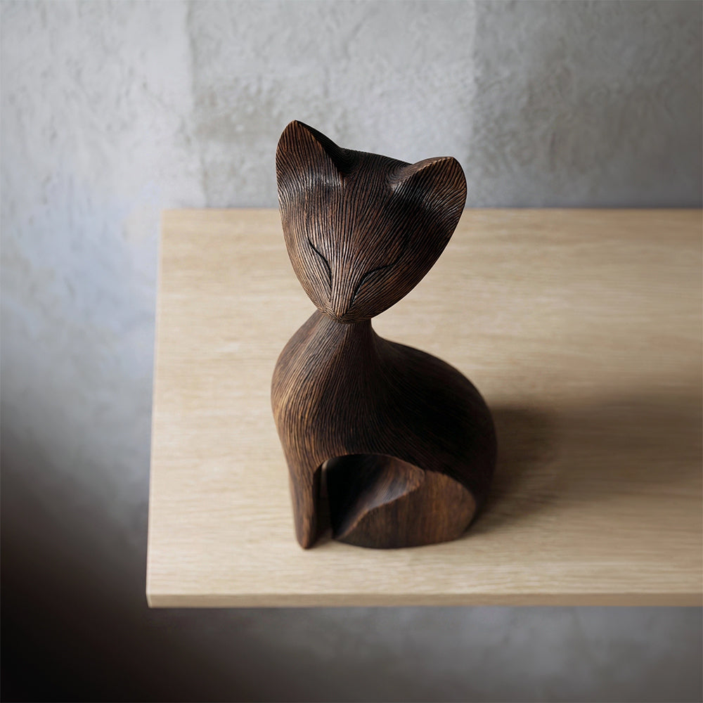 Sleek Feline | Wood Sculpture