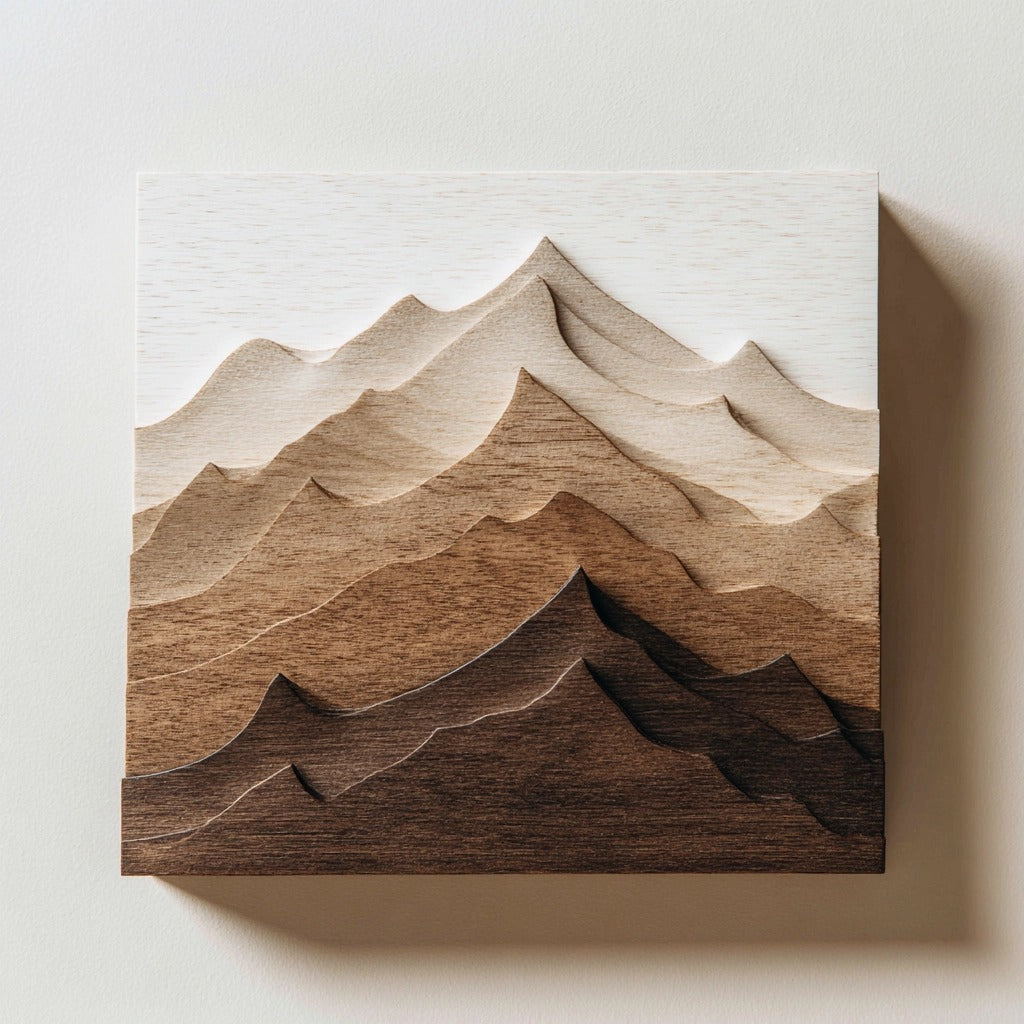 Layered Peaks £ü Wall Sculpture