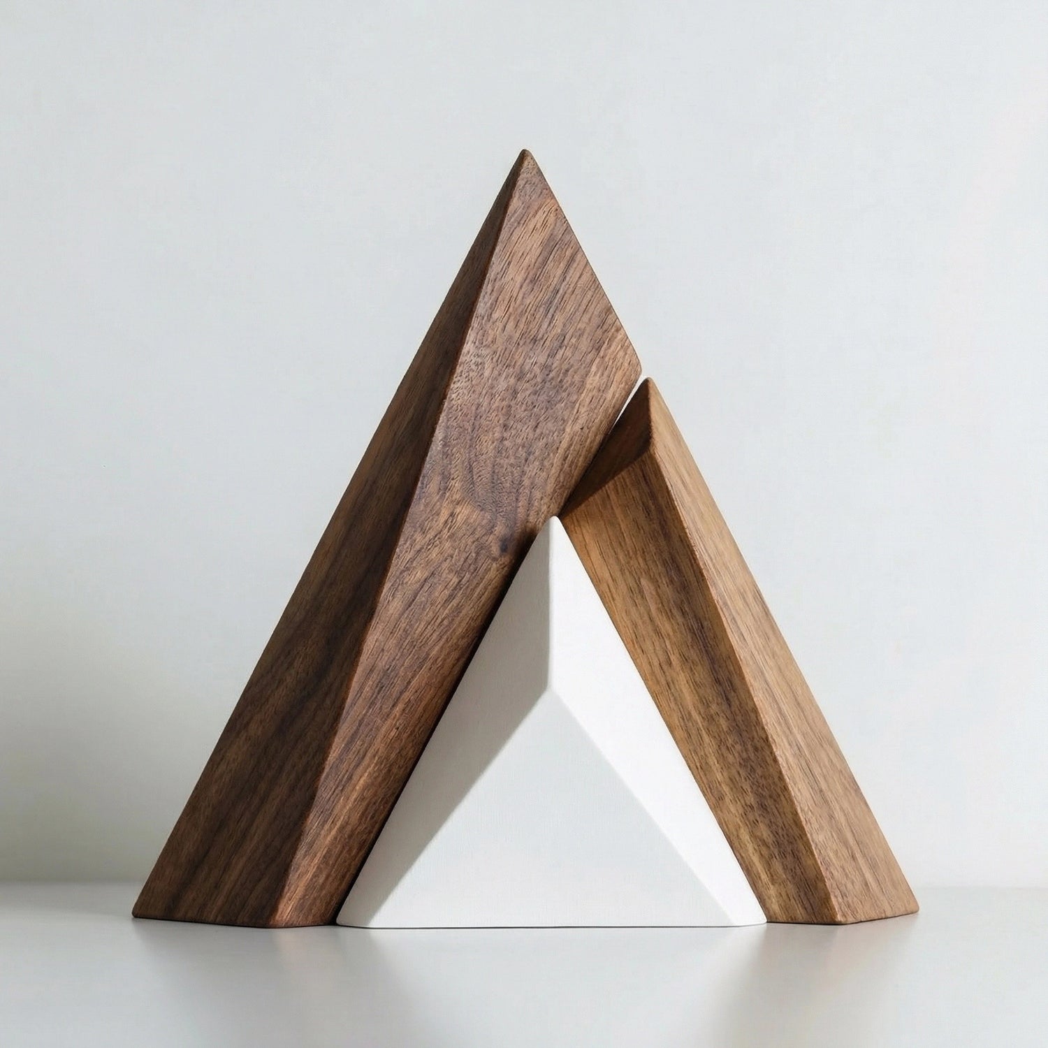 Pyramid Duo | Wood Sculpture