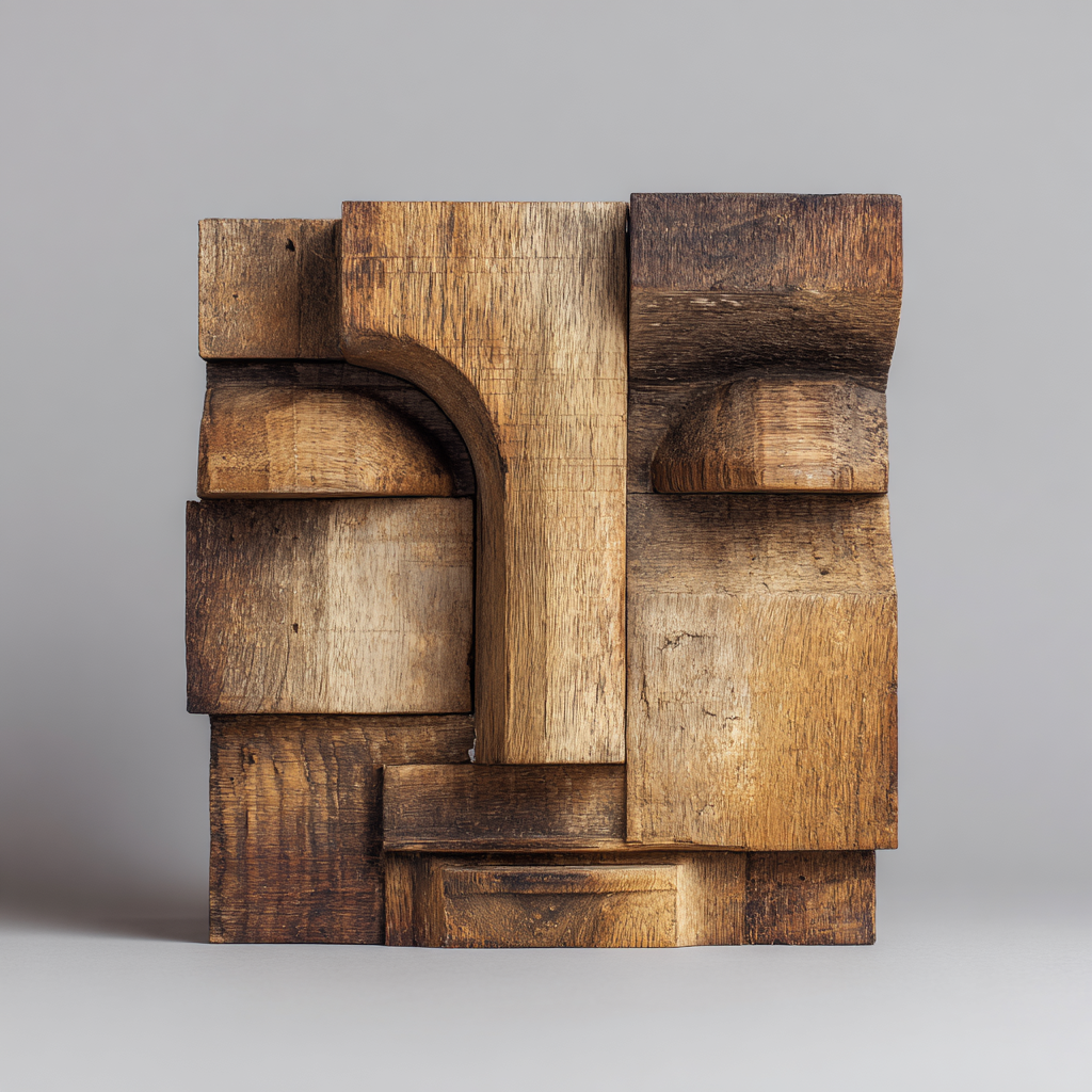 Architectural Silence of Wood  ｜ Wood Sculpture