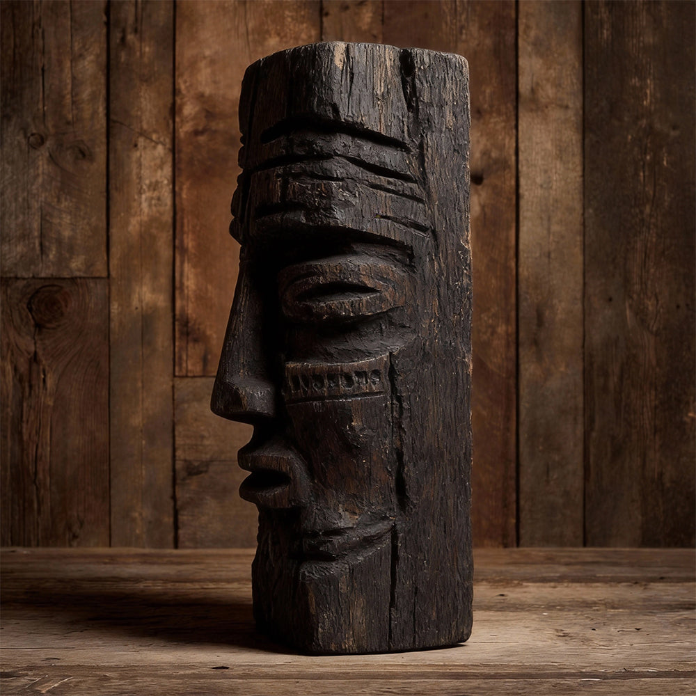 Ashen Visage | Wood Sculpture