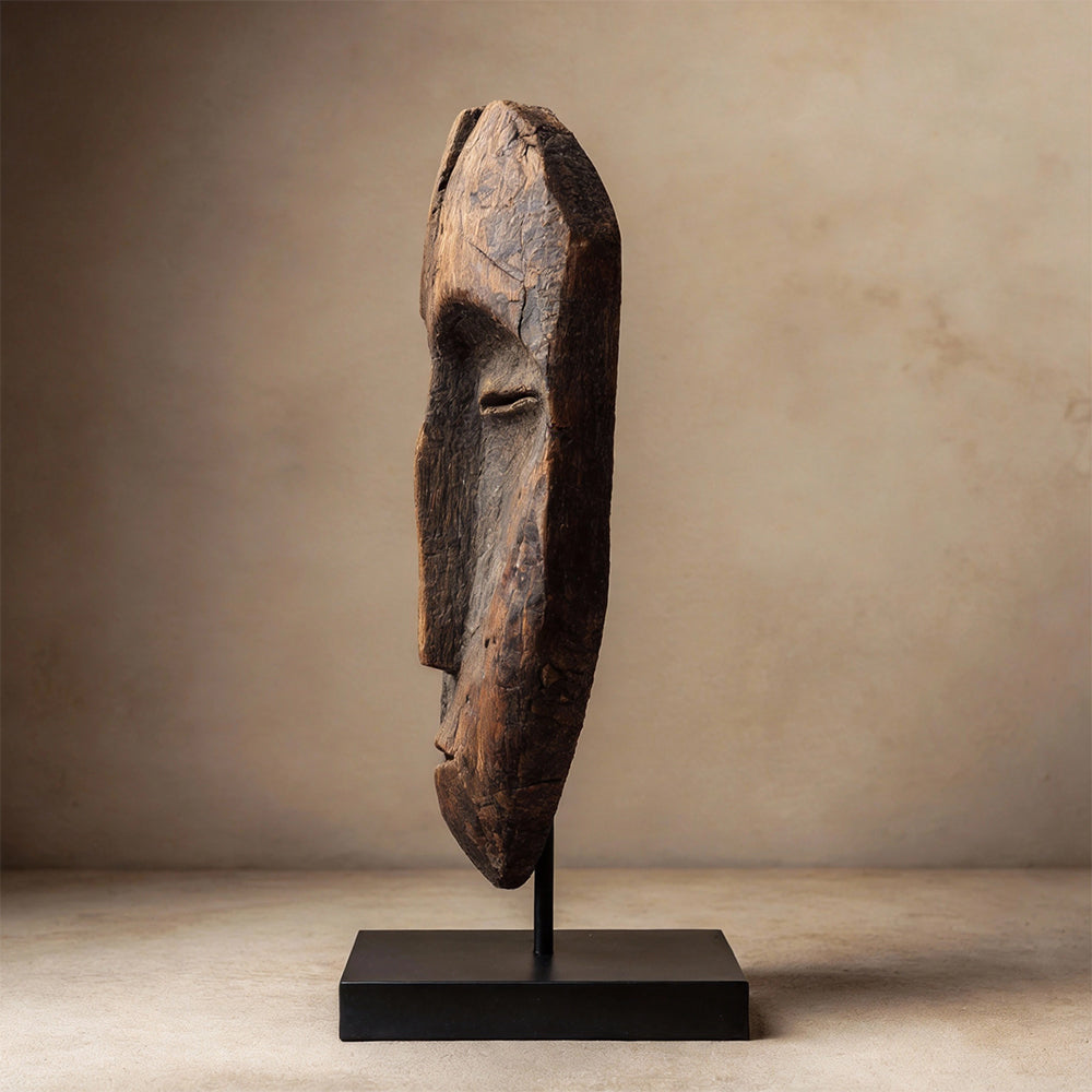 Fossilized Visage     | Wood Sculpture