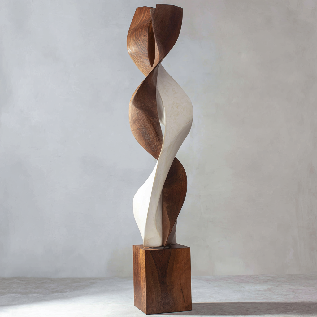 Entwined Dual Vessel    | Large Wood Sculpture