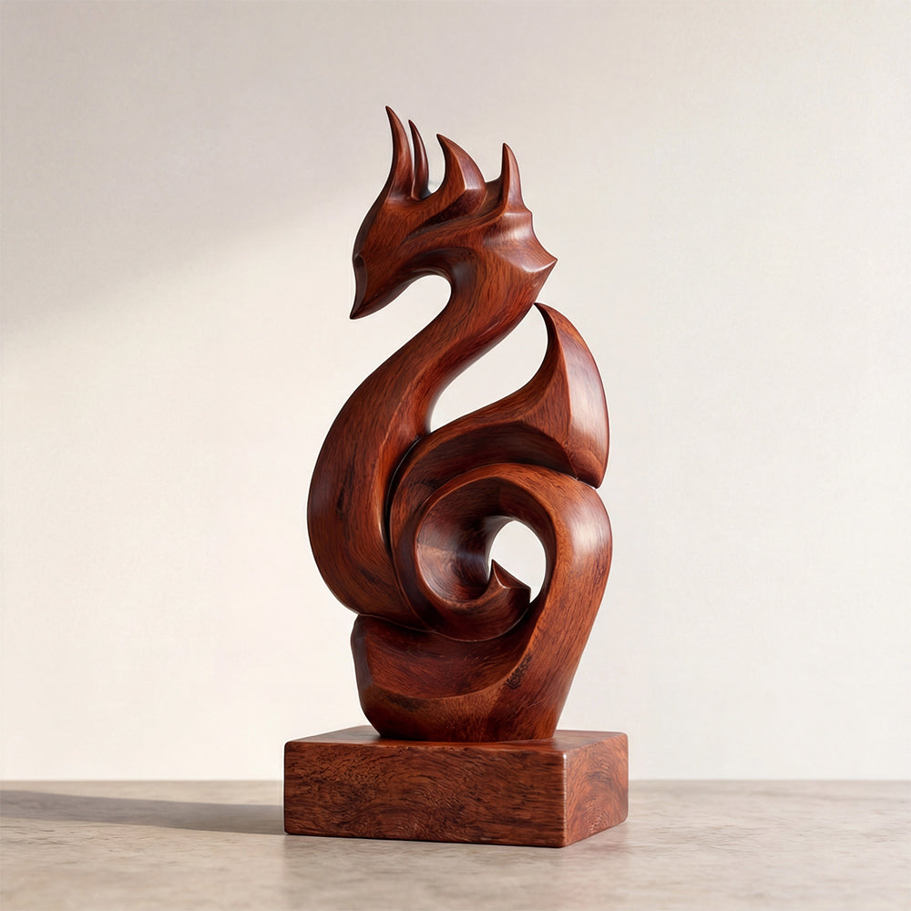 Auspicious Spiral | Wood Sculpture