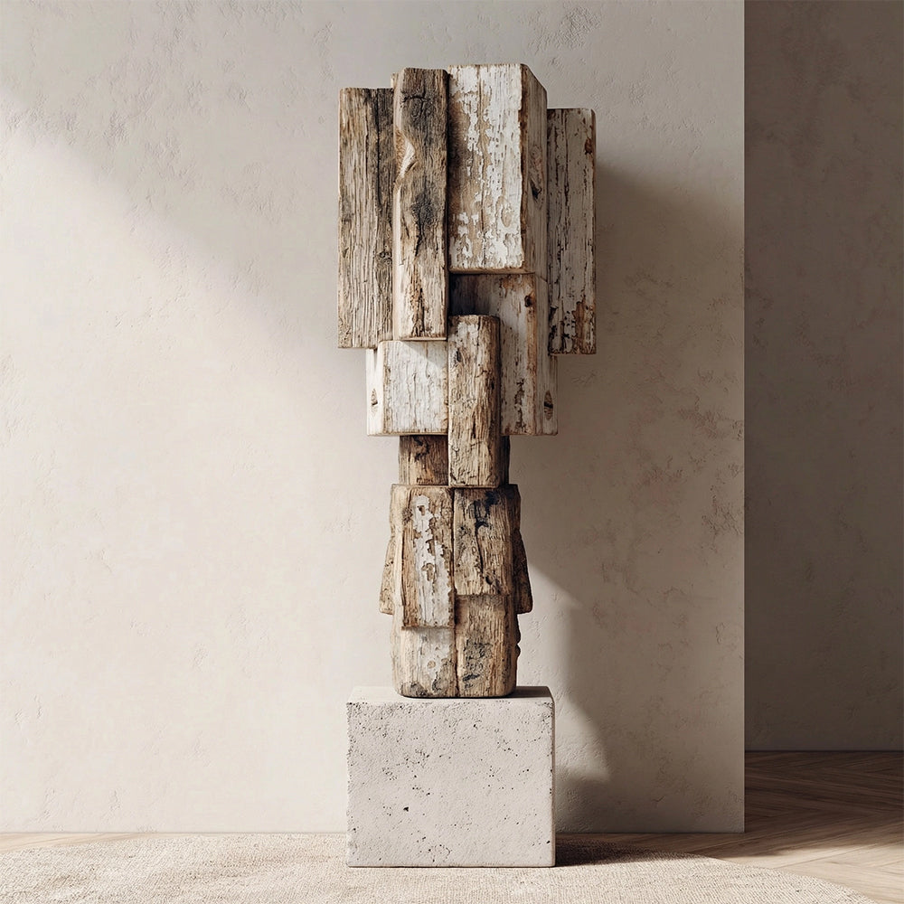 Faces of the Collective £ü Wood Sculpture