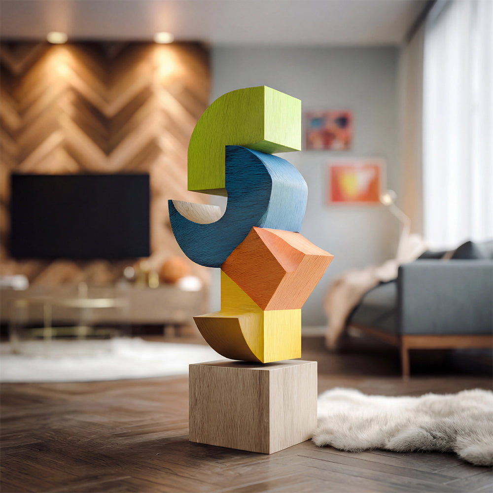 Vivid Stack | Wood Sculpture