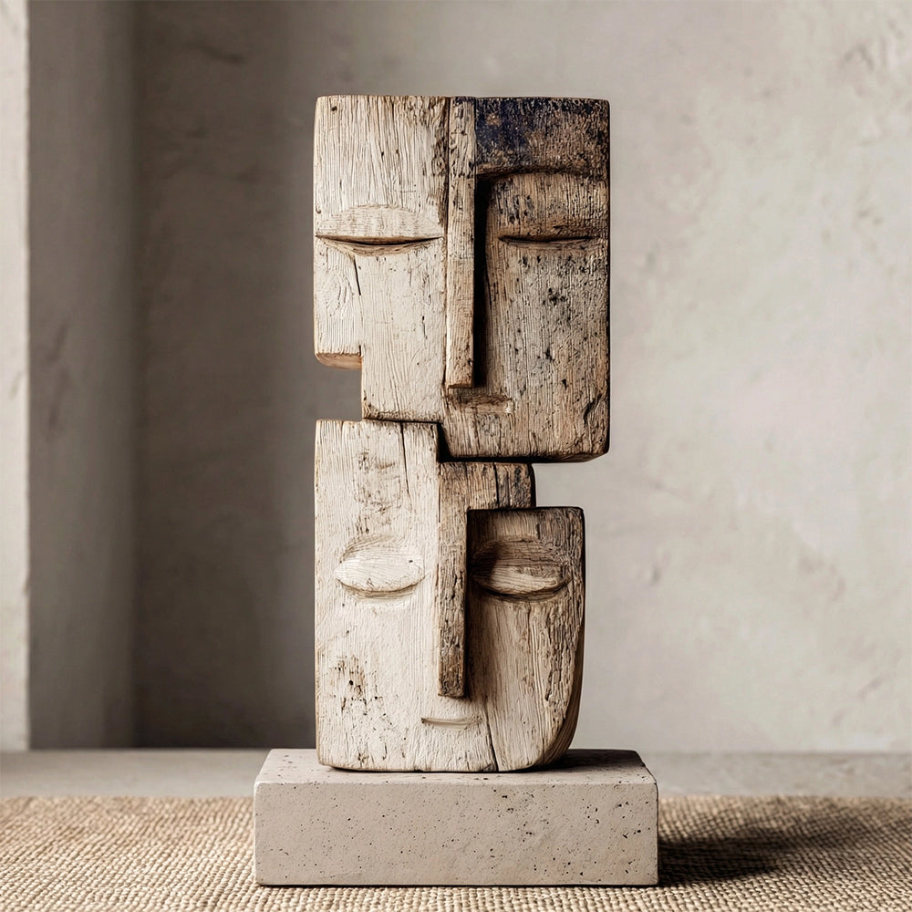Faces of Time  £ü Wood Sculpture