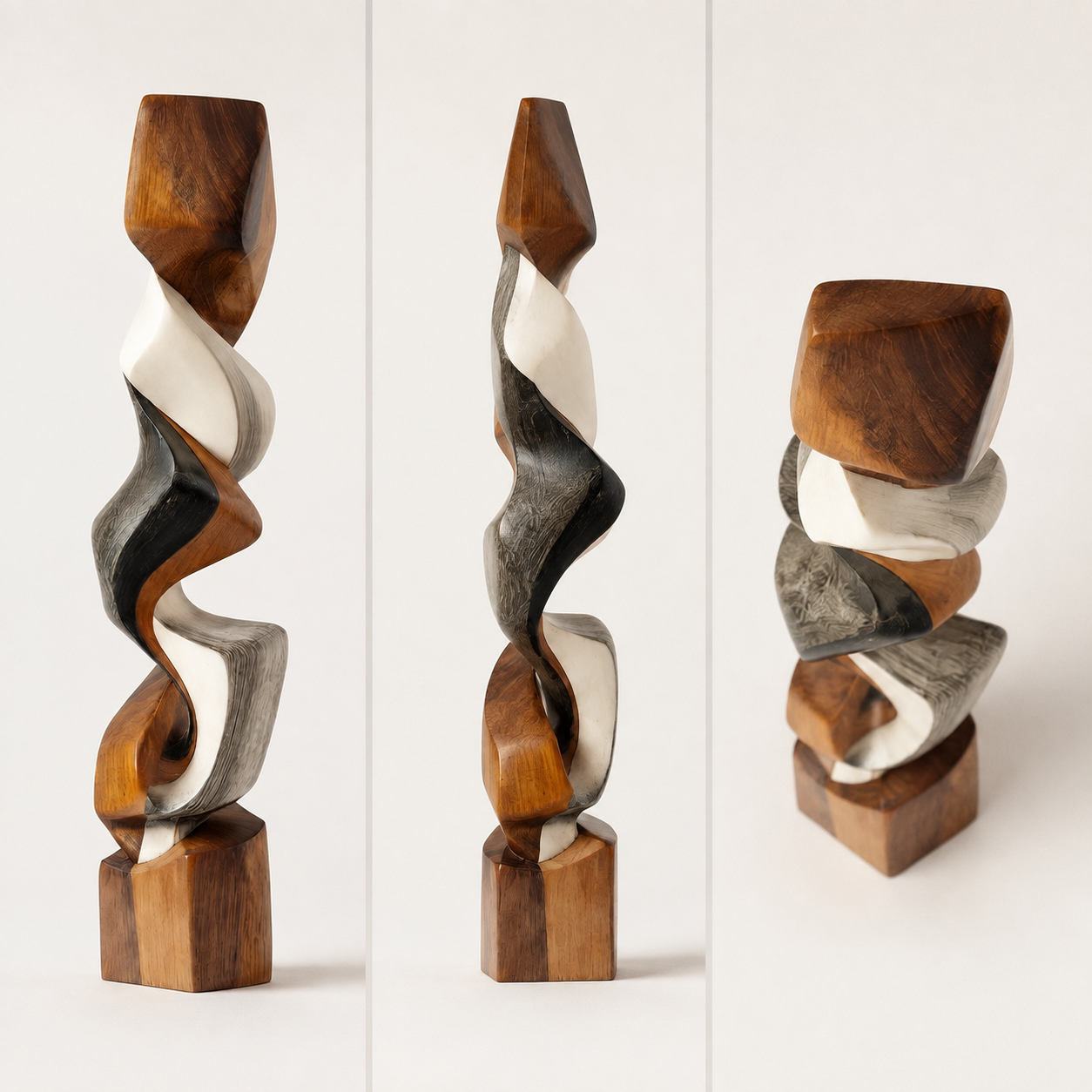 Vertical Flow | Wood Sculpture