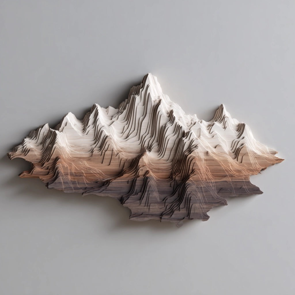 Himalayan Strata £ü Wall Sculpture