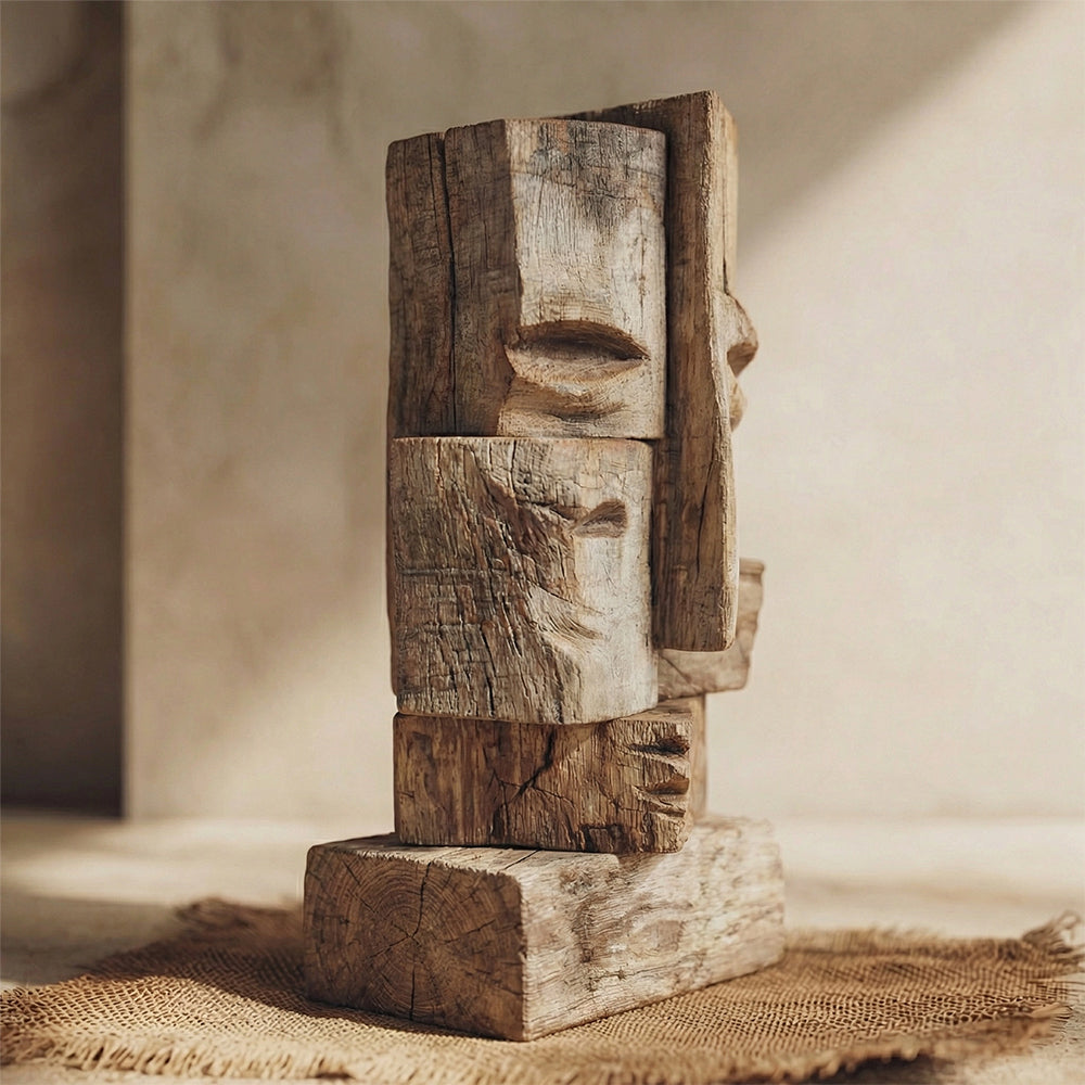Faces of the Unseen £ü Wood Sculpture