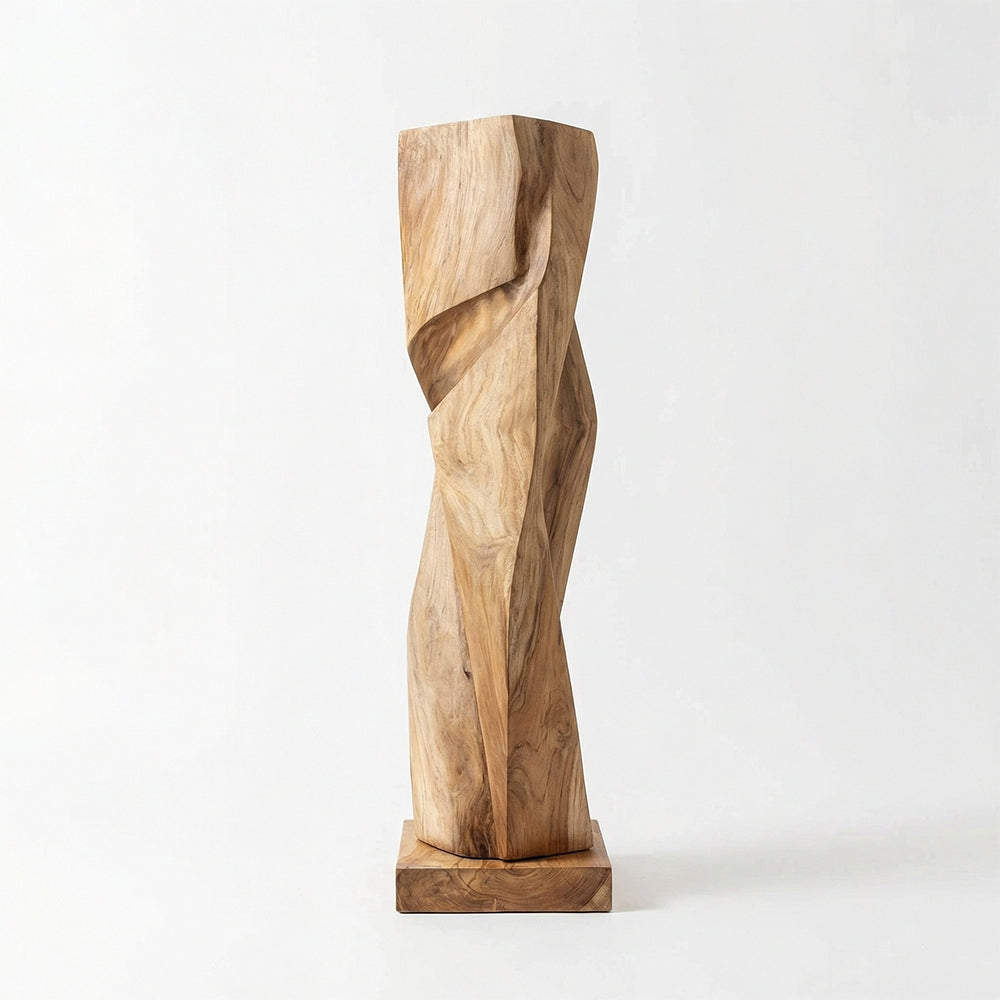 Twisted Column    | Wood Sculpture