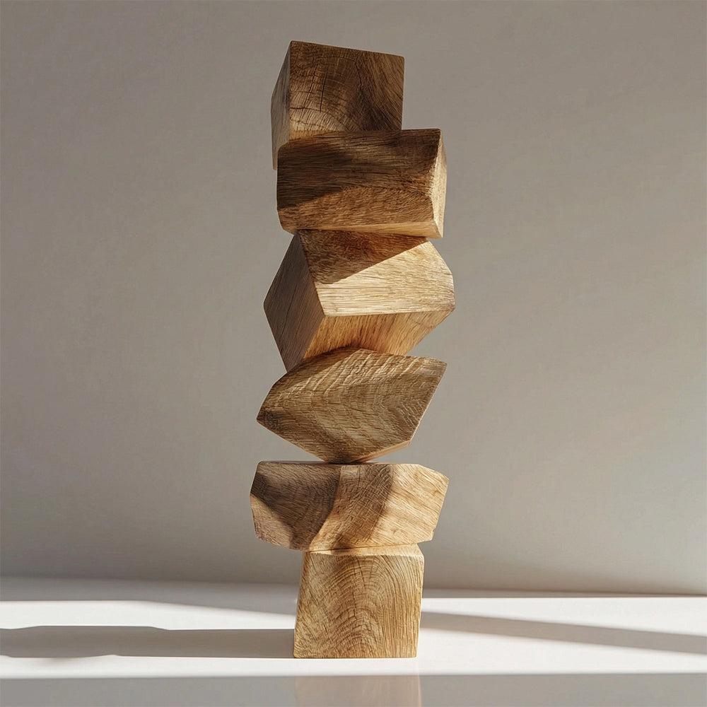 Tilted Balance | Wood Sculpture