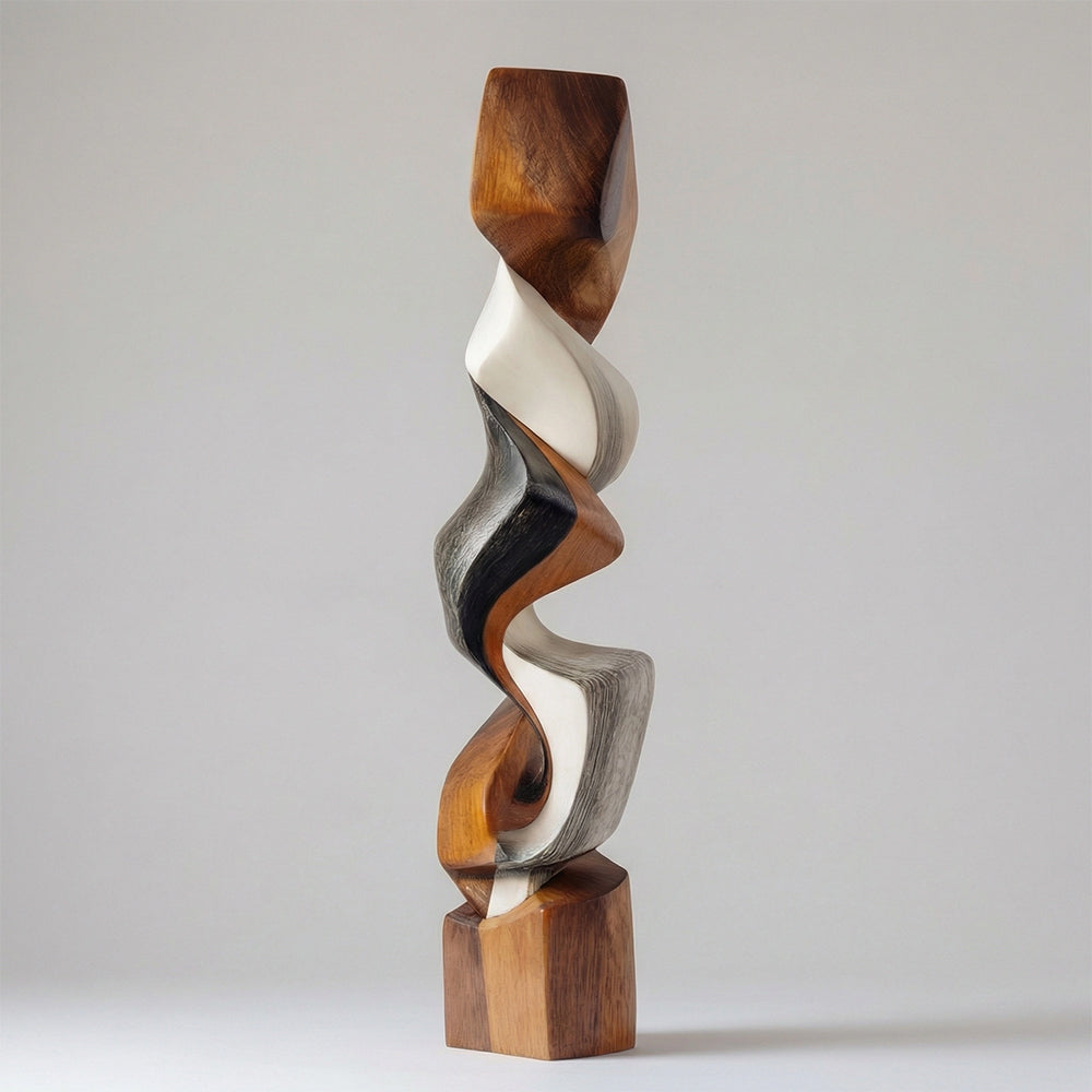 Vertical Flow | Wood Sculpture