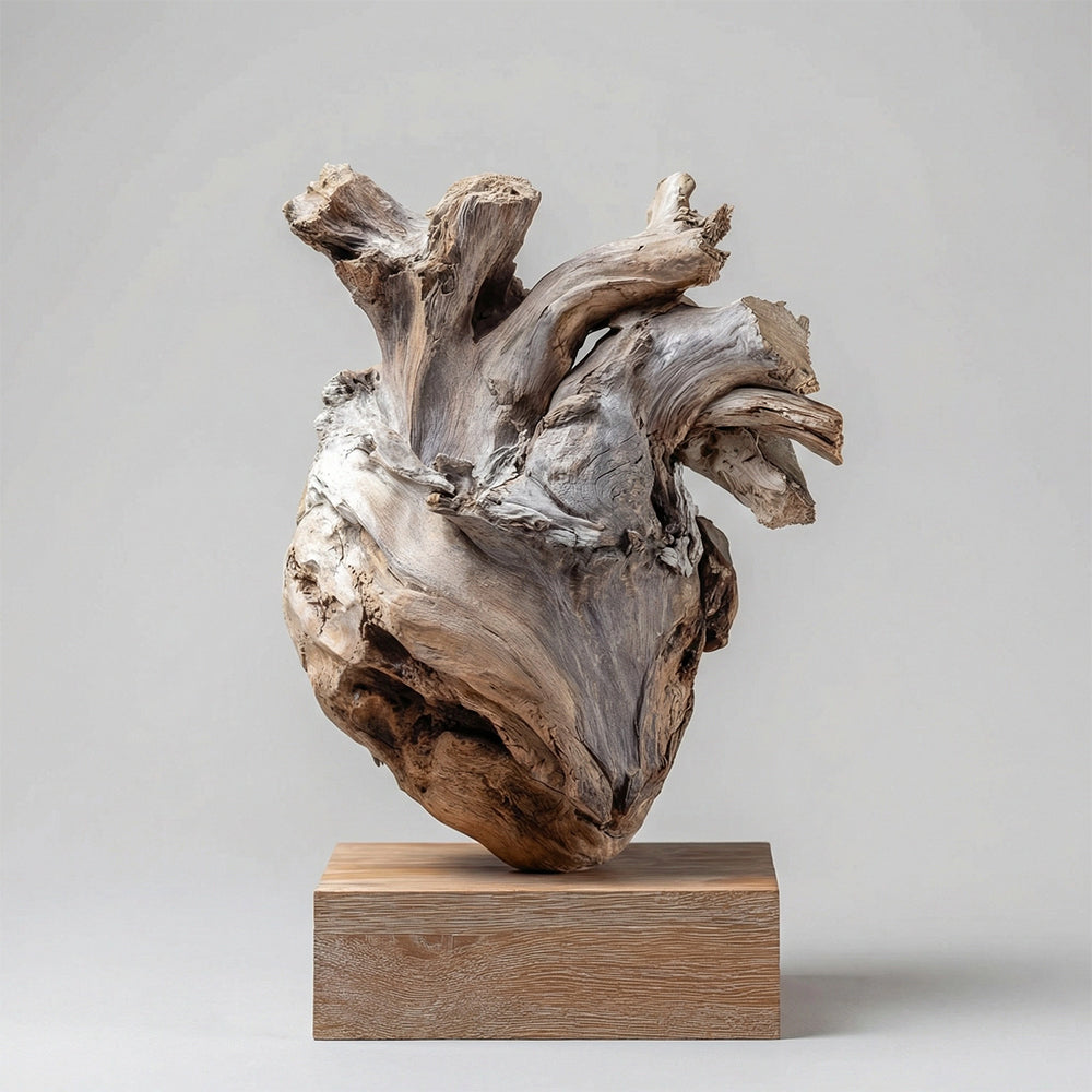 Rooted Heart | Wood Sculpture