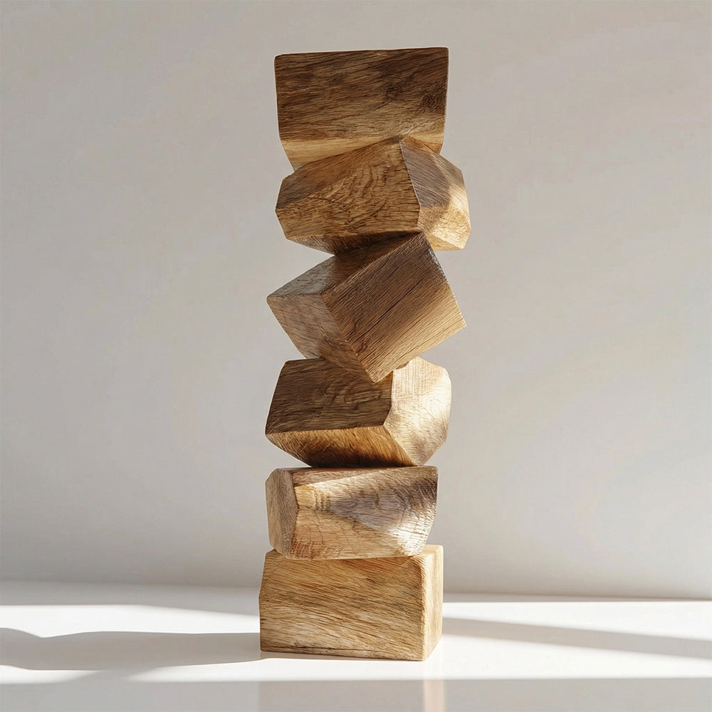 Tilted Balance | Wood Sculpture