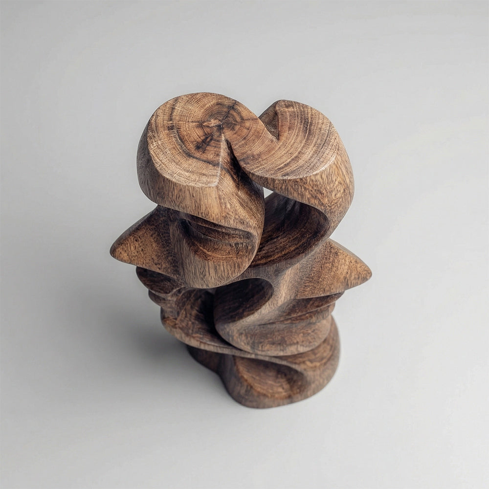 Dual Whisper | Wood Sculpture