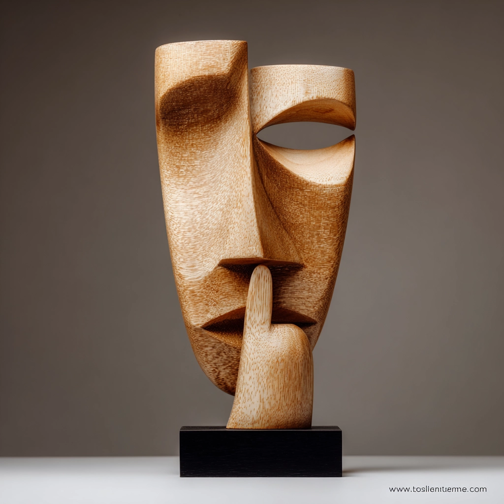 Geometric Whisper Sculpture