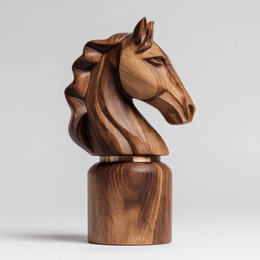 Faceted Equine Bust