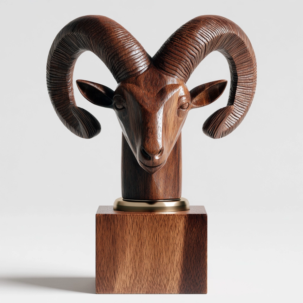 Ram's Horn Monolith Sculpture