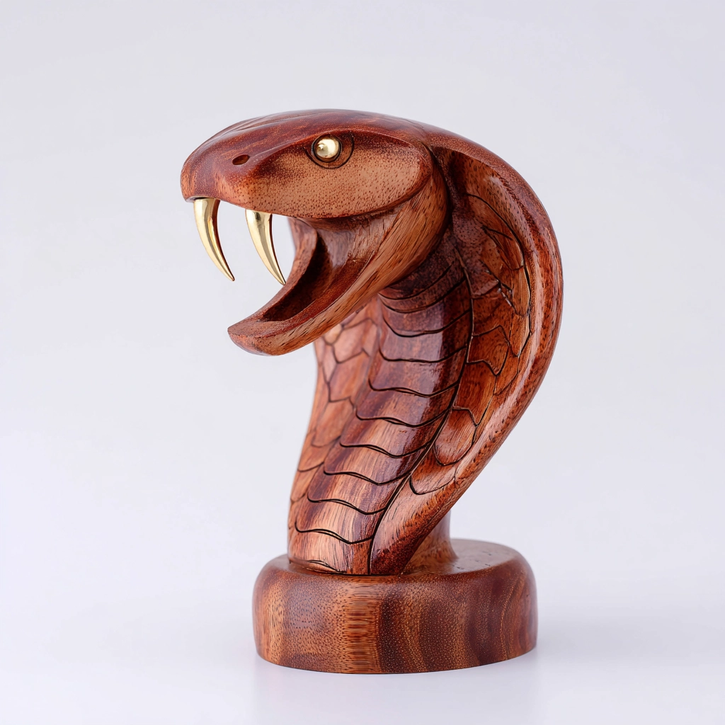 Golden Gaze Cobra Bust