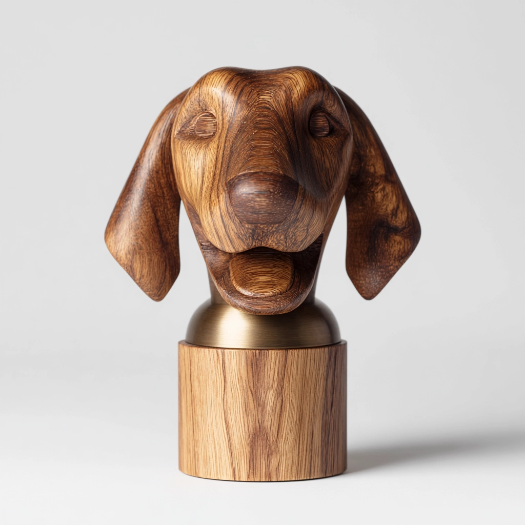 Playful Canine Bust