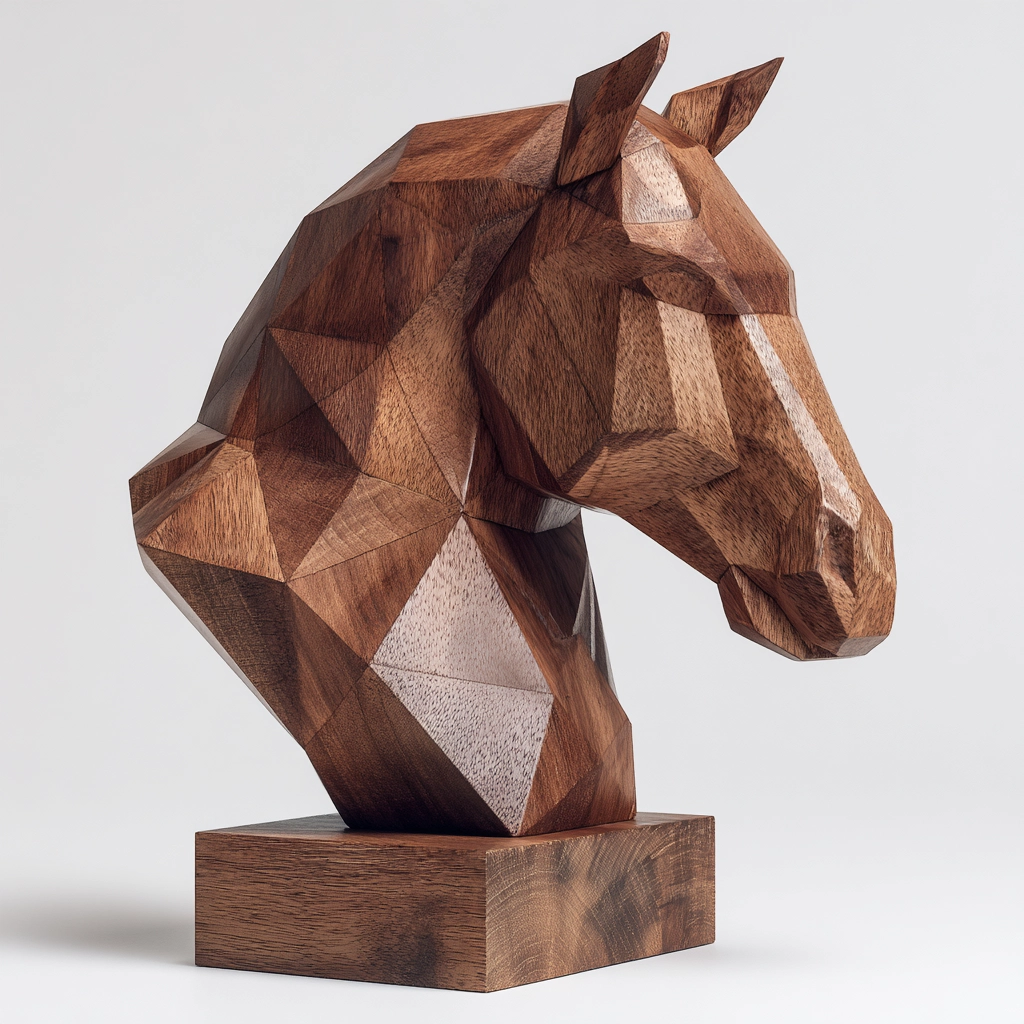Polygonal Equestrian Sculpture