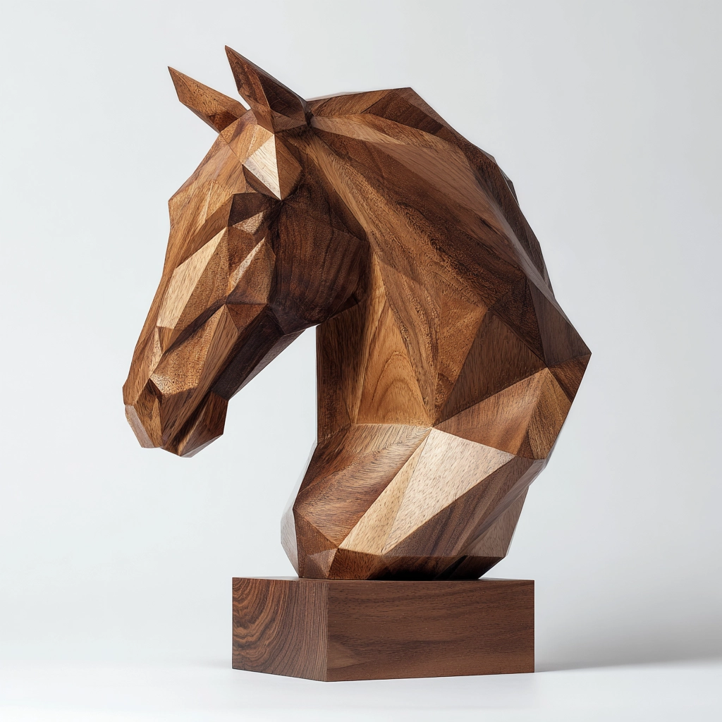Polyhedral Equine Bust