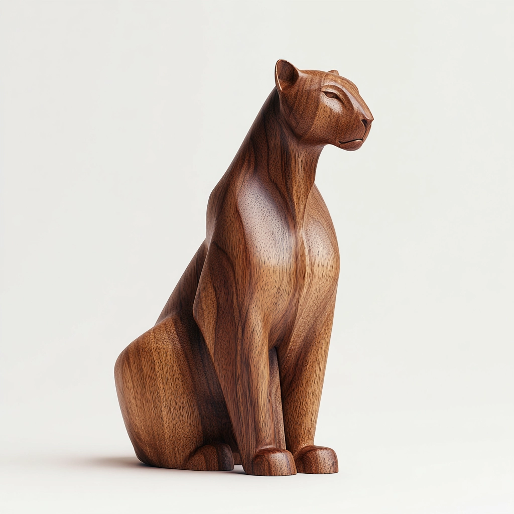 Panther Silhouette Sculpture