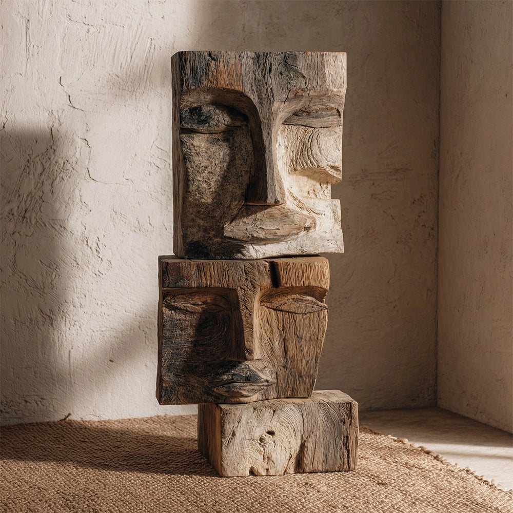 Faces of Identity  £ü Wood Sculpture