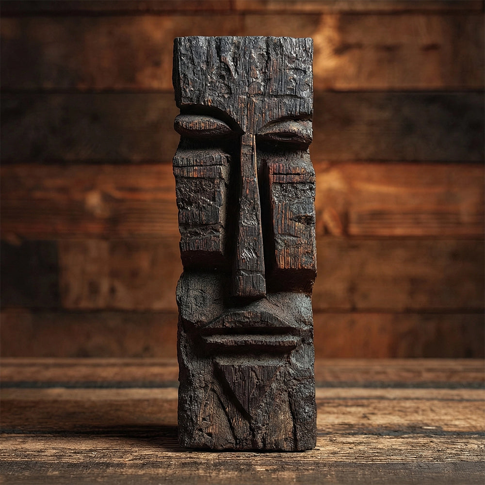 Tribal Visage | Wood Sculpture