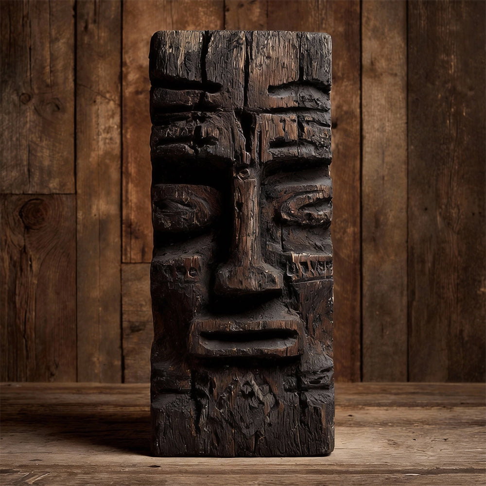 Ashen Visage | Wood Sculpture