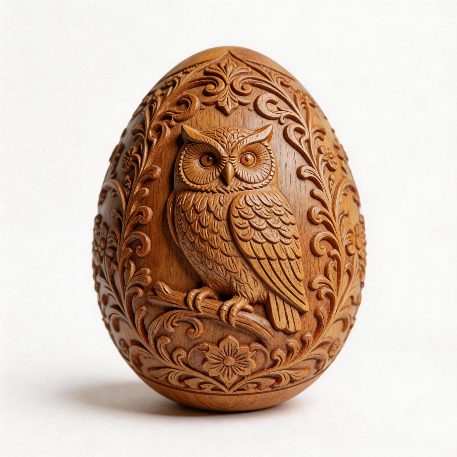 Noctua¡¯s Lunar Egg| Wood Sculpture