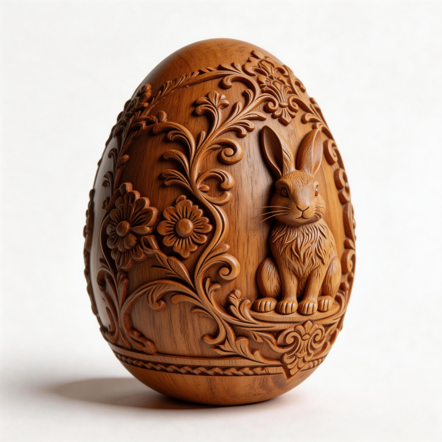 Egg of the Spring Hare | Wood Sculpture