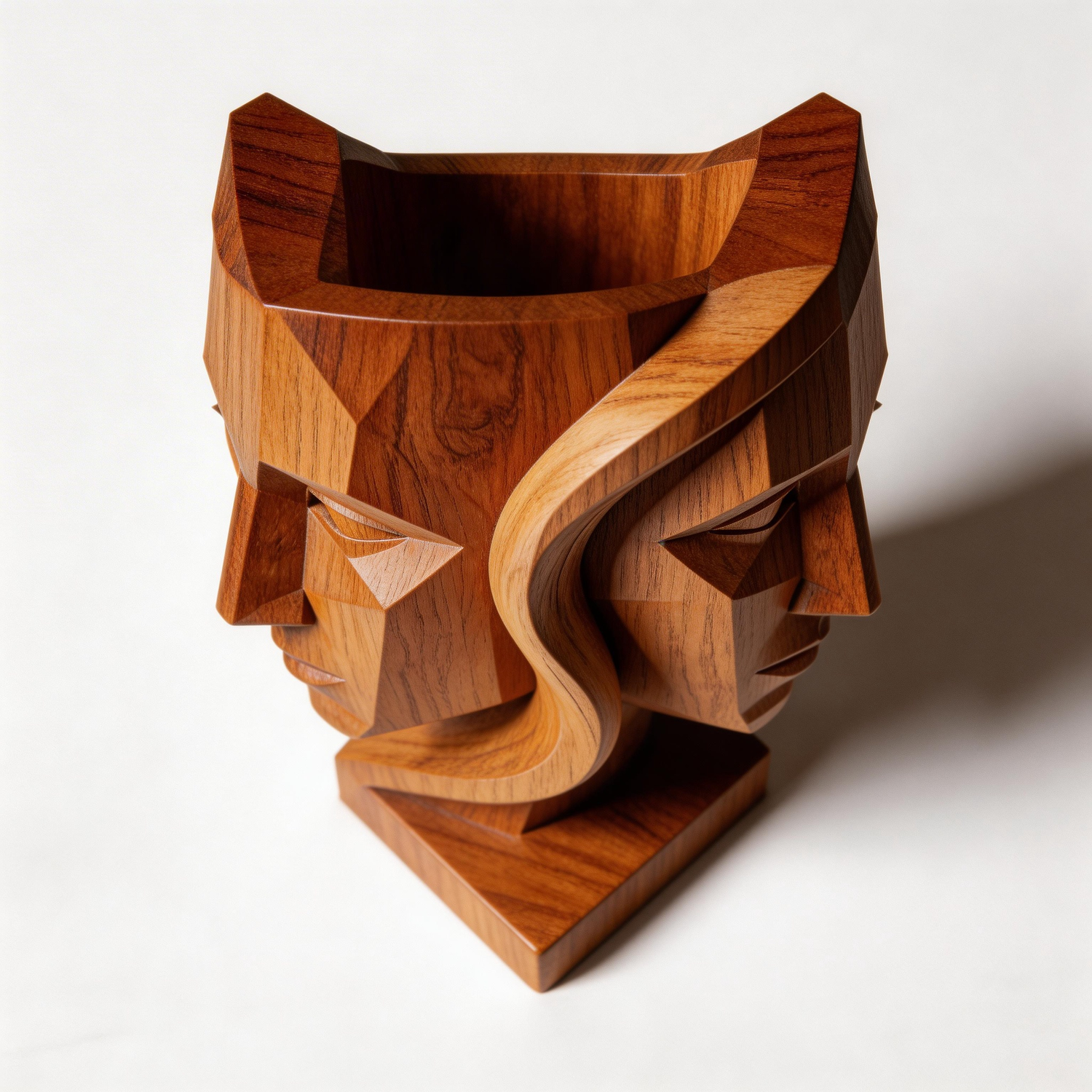 Duality in Geometry| Wood Sculpture