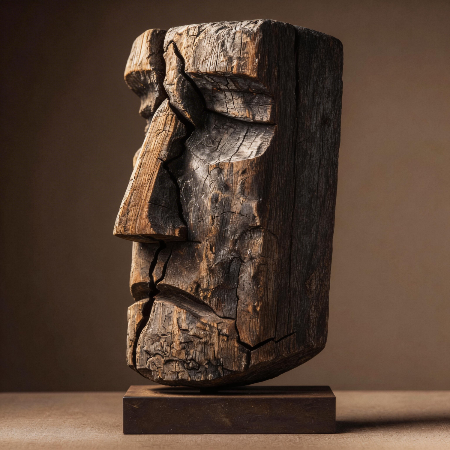 Fractured Ancestral l Wood Sculpture