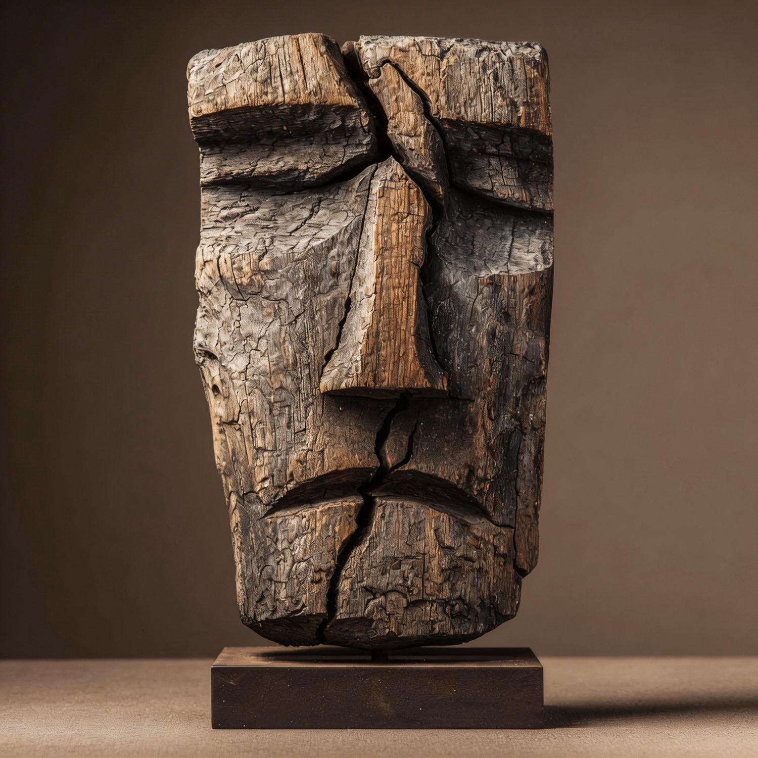 Fractured Ancestral l Wood Sculpture