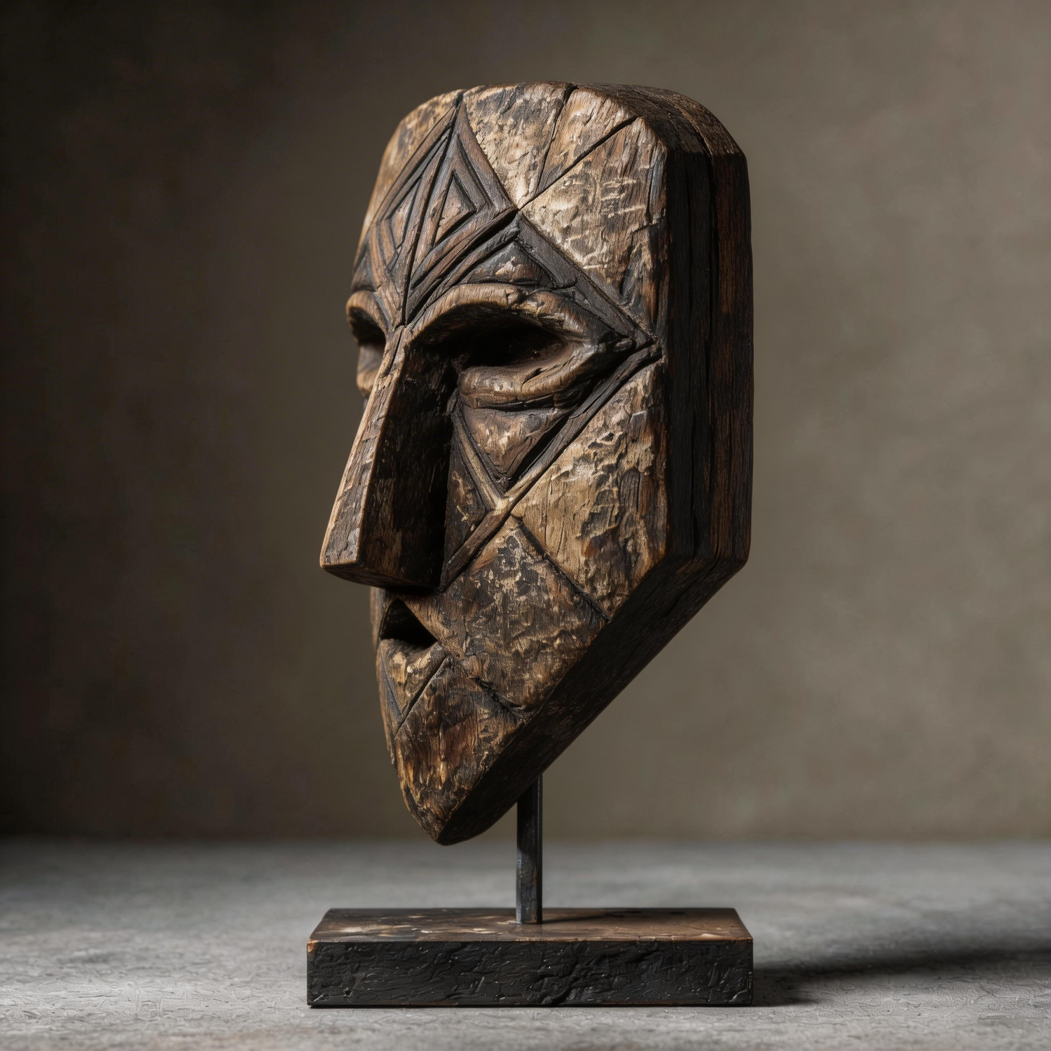 Diamond Ancestor l Wood Sculpture