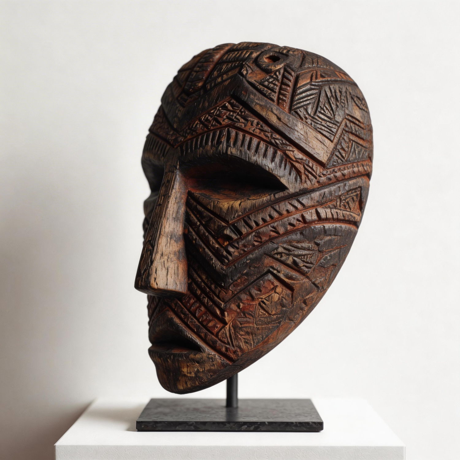 Zigzag Sentinel l Wood Sculpture